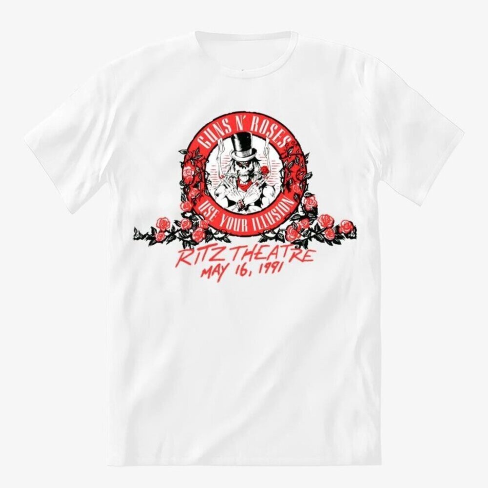 Guns N’ Roses Ritz Theatre 1991 Tour Shirt – Vintage Rock Band Tee 91